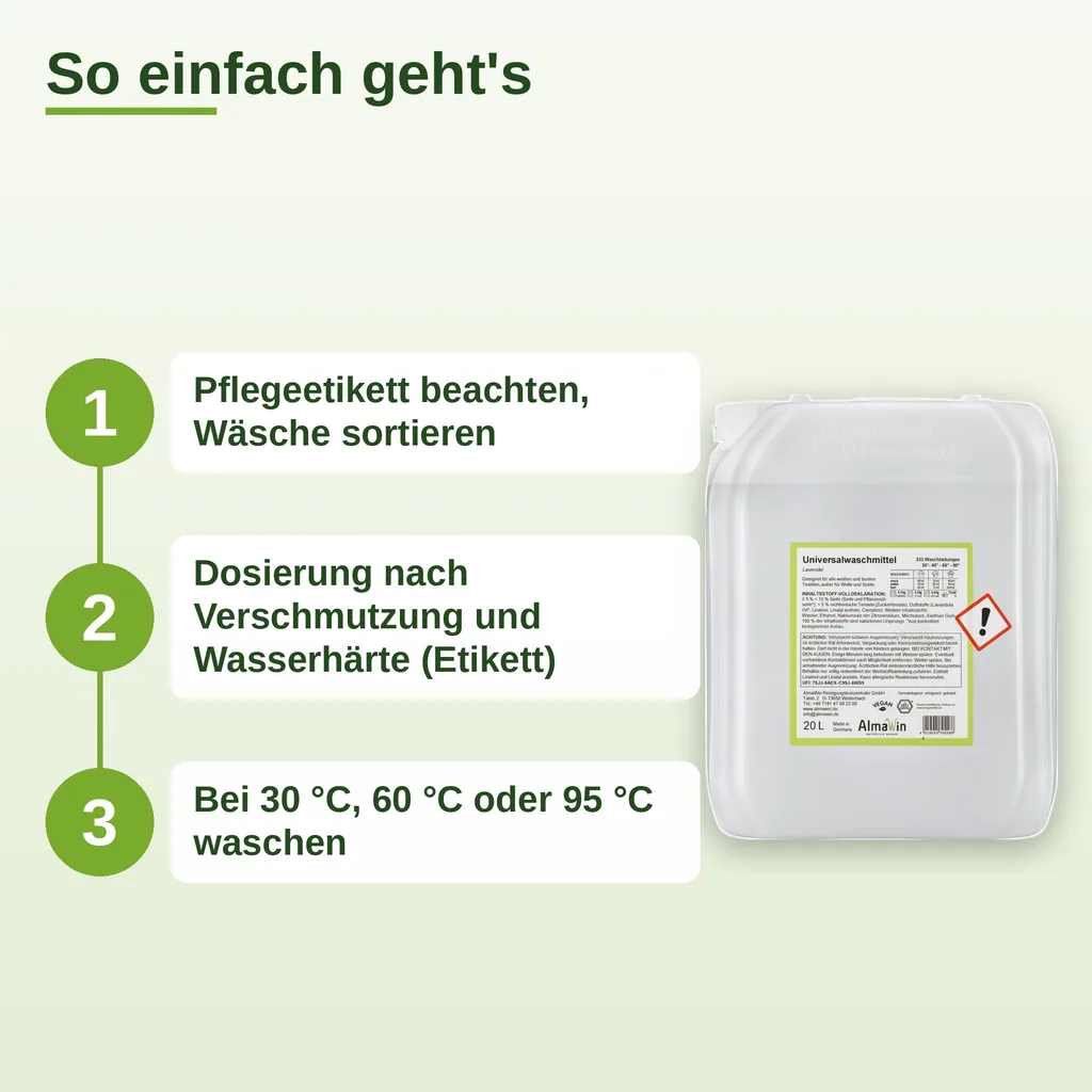 ALMAWIN Waschmittel flüssig 20 Liter