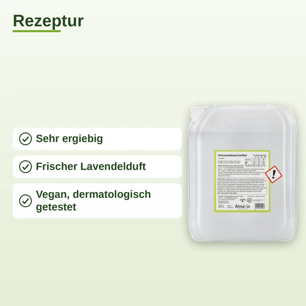 ALMAWIN Waschmittel flüssig 20 Liter