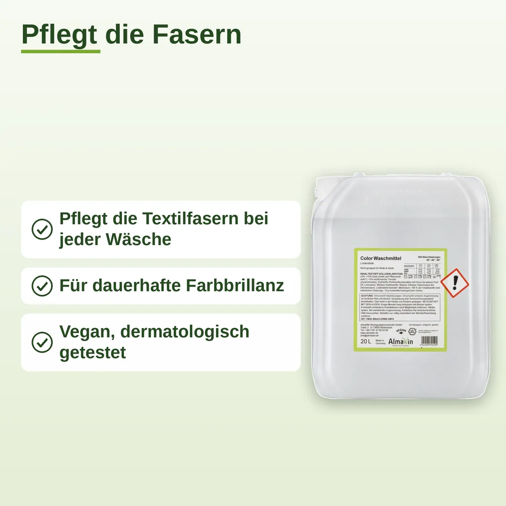 ALMAWIN Color Flüssigwaschmittel 20 Liter