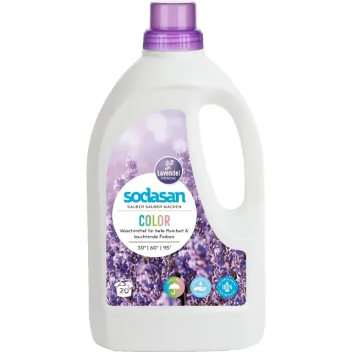 SODASAN COLOR Flüssigwaschmittel Lavendel 1,5 Liter