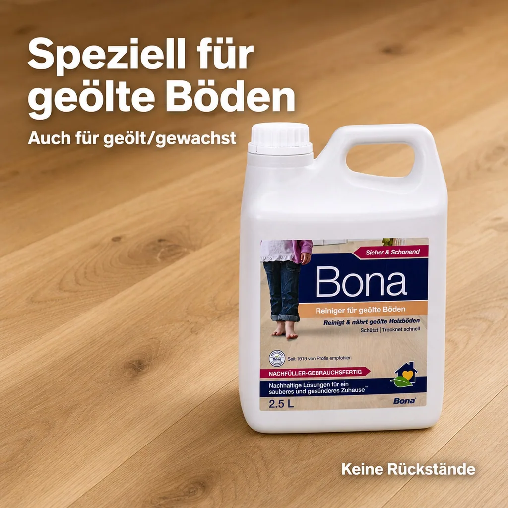 BONA Reiniger 2,5 Liter für geölte Böden NF-Kanister f. Spray Mopp
