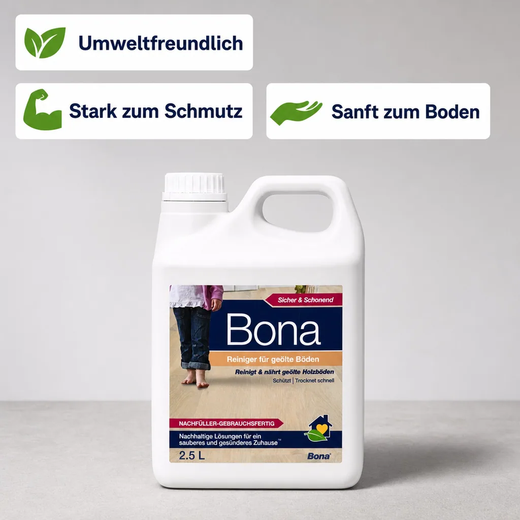 BONA Reiniger 2,5 Liter für geölte Böden NF-Kanister f. Spray Mopp