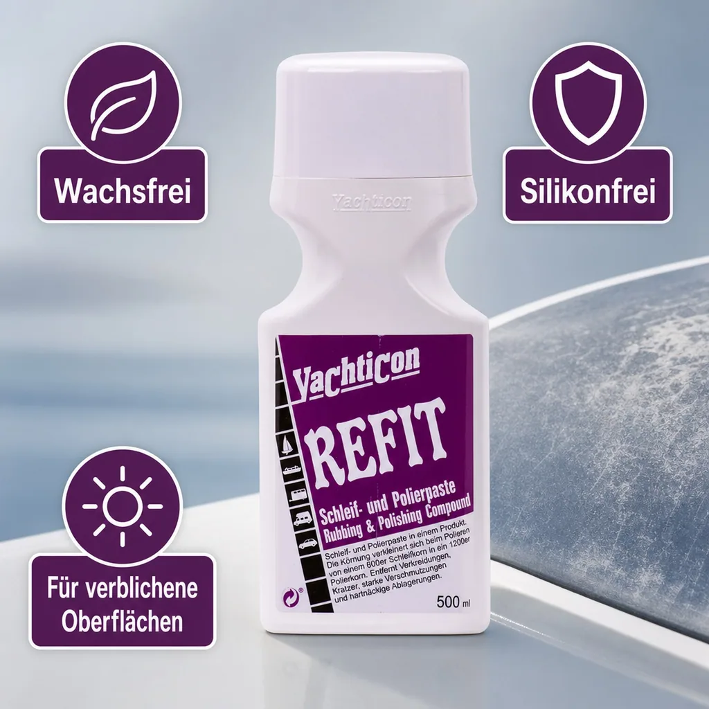 YACHTICON Refit Schleif- und Polierpaste 500 ml