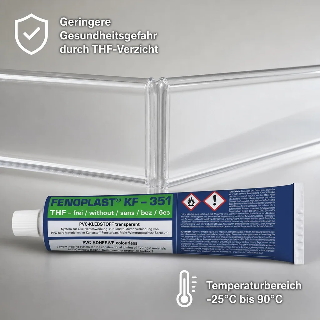 FENOPLAST KF-351 transparent 180 g/200 ml Quellschweißmittel für PVC Hart