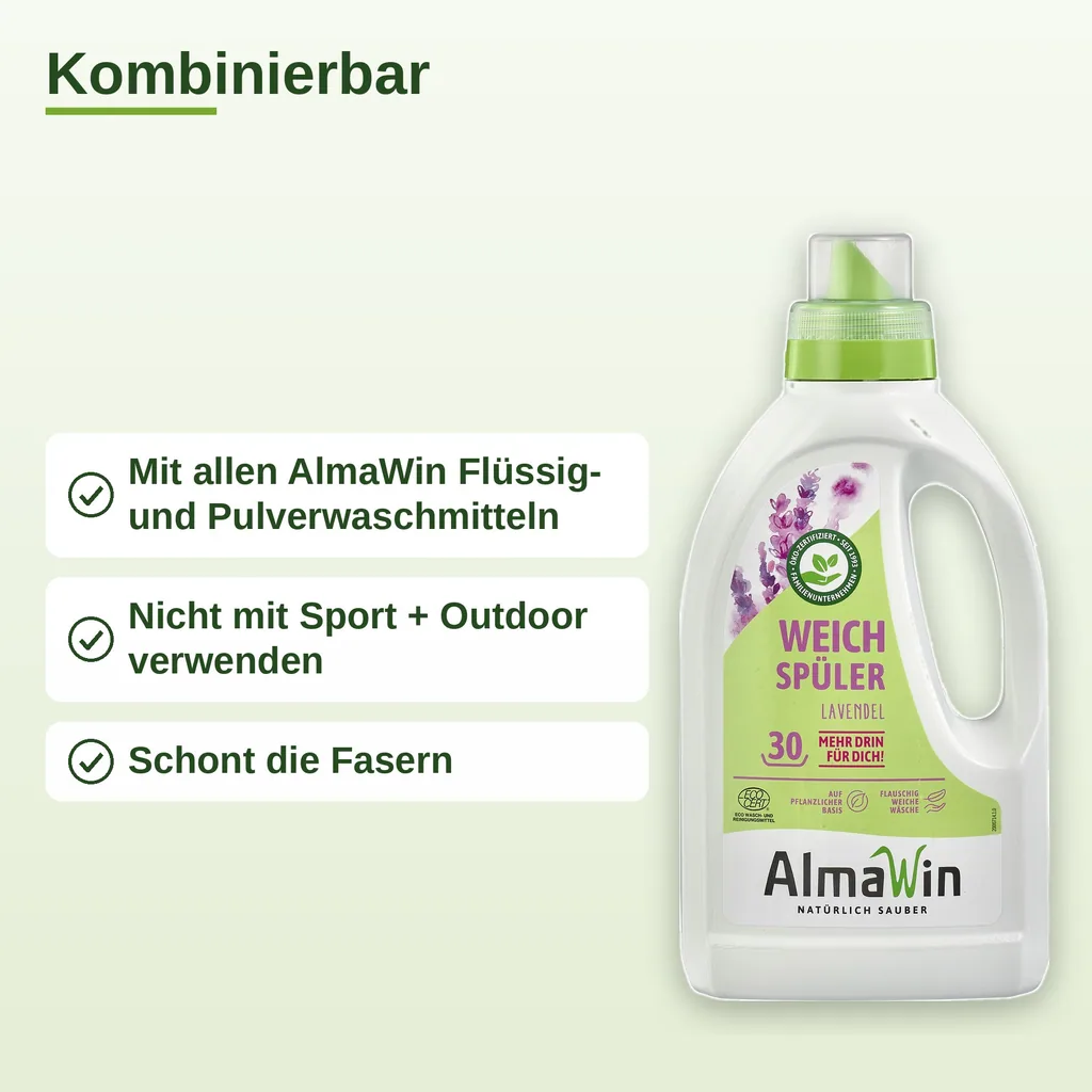 ALMAWIN Weichspüler 750 ml mit Lavendelduft
