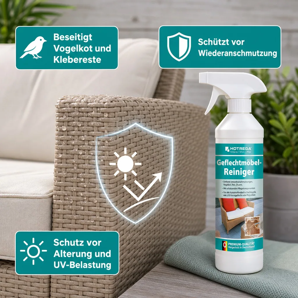 HOTREGA Geflechtmöbel Reiniger 500 ml Sprühflasche