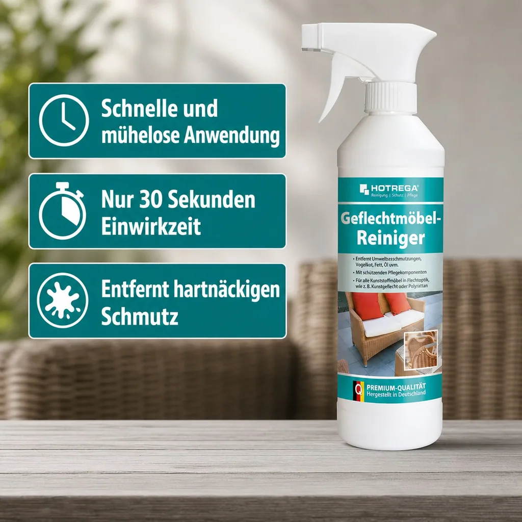 HOTREGA Geflechtmöbel Reiniger 500 ml Sprühflasche