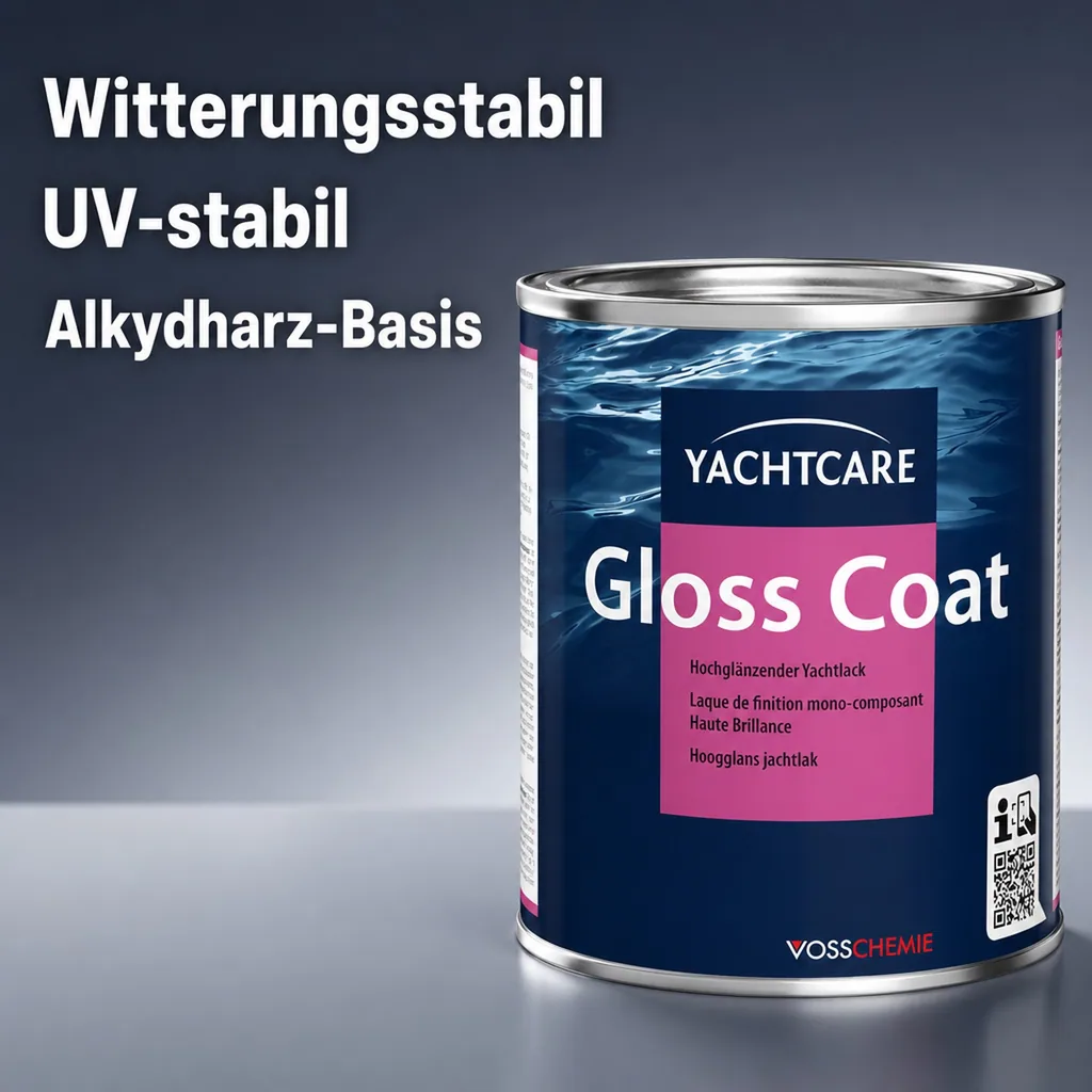 YACHTCARE Gloss Coat 750 ml weiß hochglänzender Yachtlack