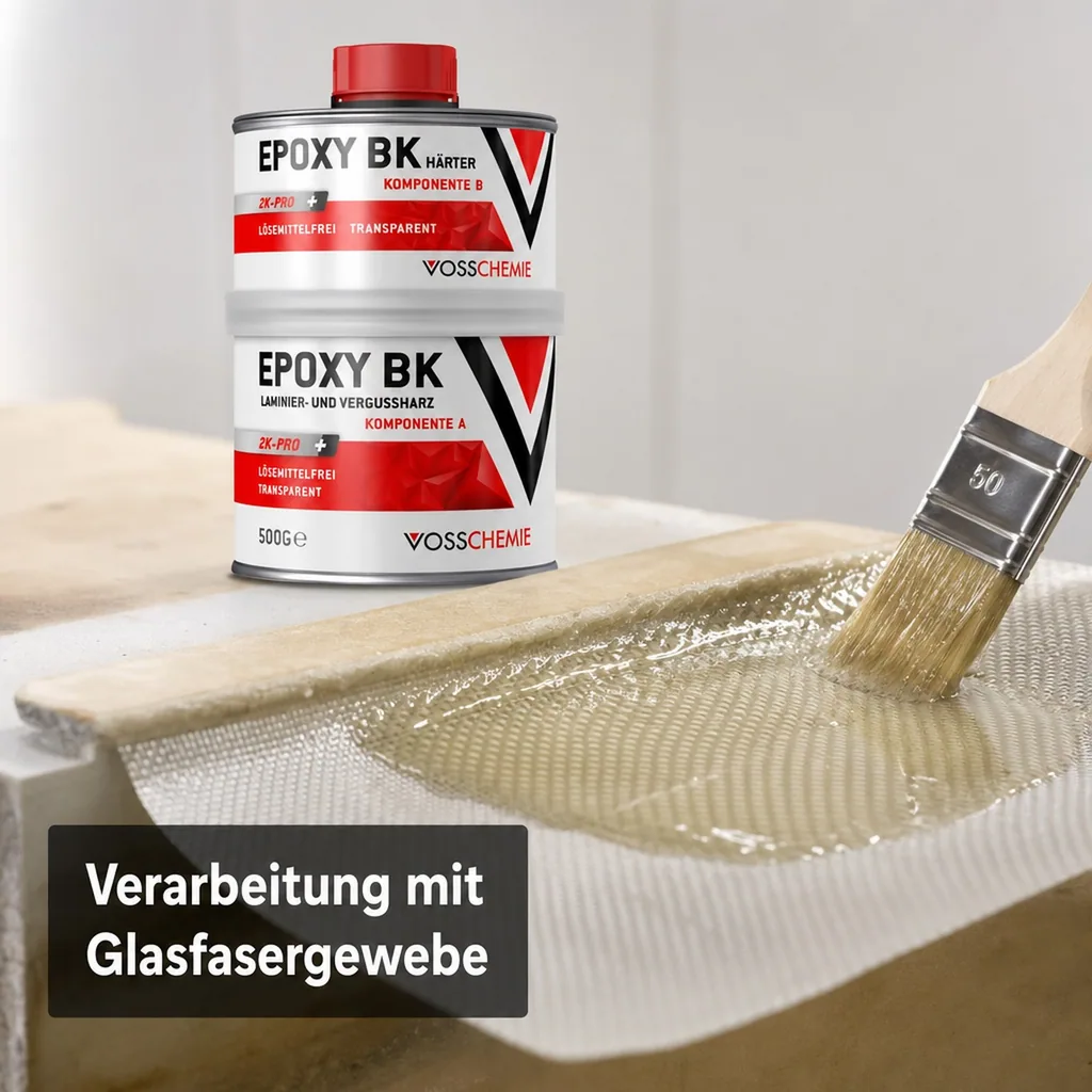VOSSCHEMIE Epoxy BK 2K-Pro+500 g transparent lösemittelfrei