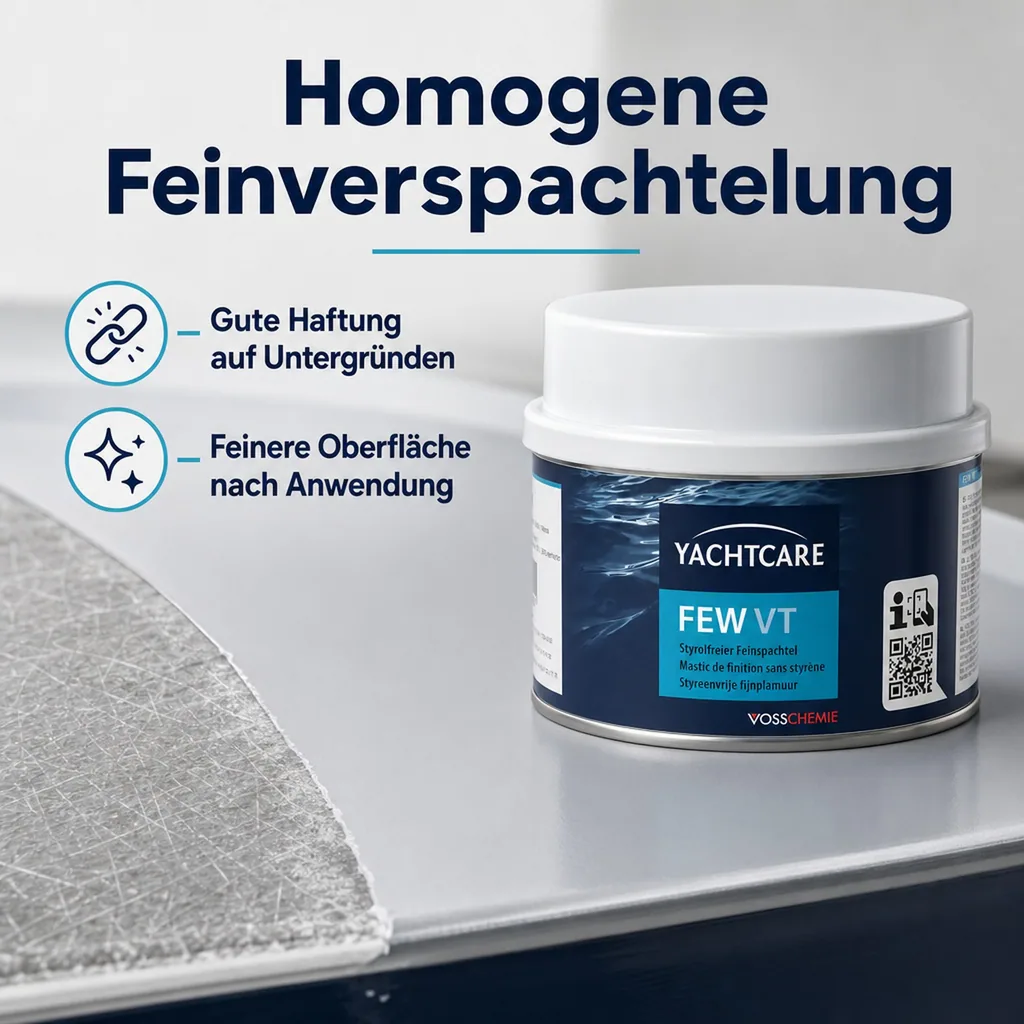 YACHTCARE FEW VT 1 kg styrolfreier Feinspachtel