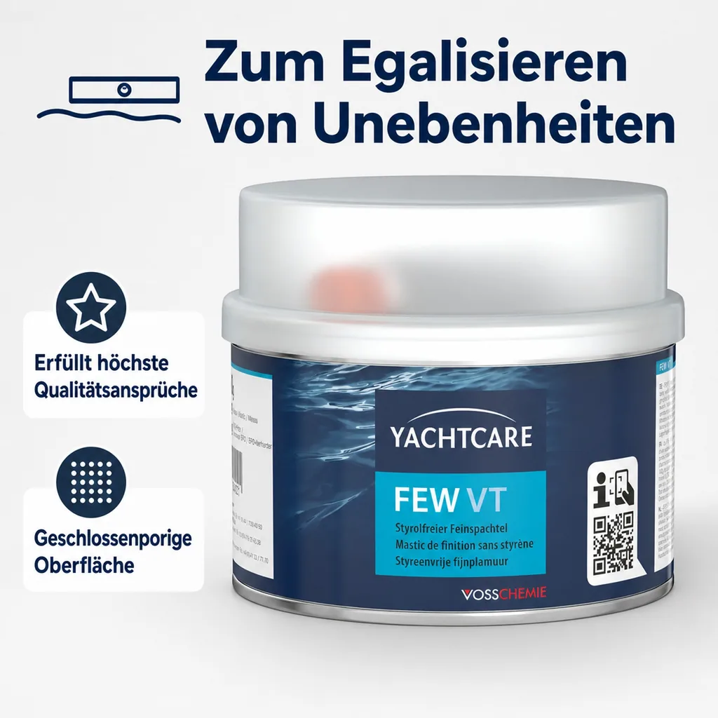 YACHTCARE FEW VT 1 kg styrolfreier Feinspachtel