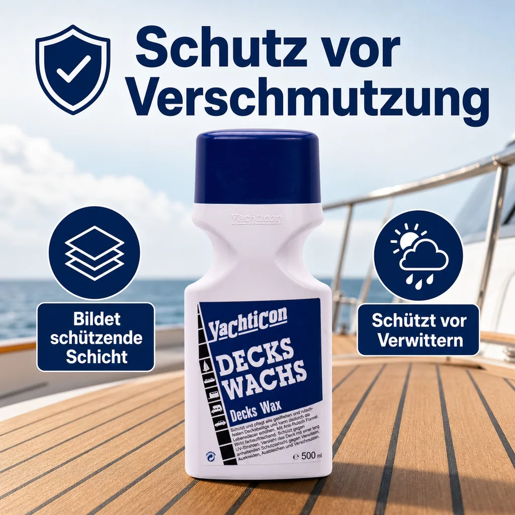 YACHTICON Decks Wachs 500 ml Schutz und Pflege