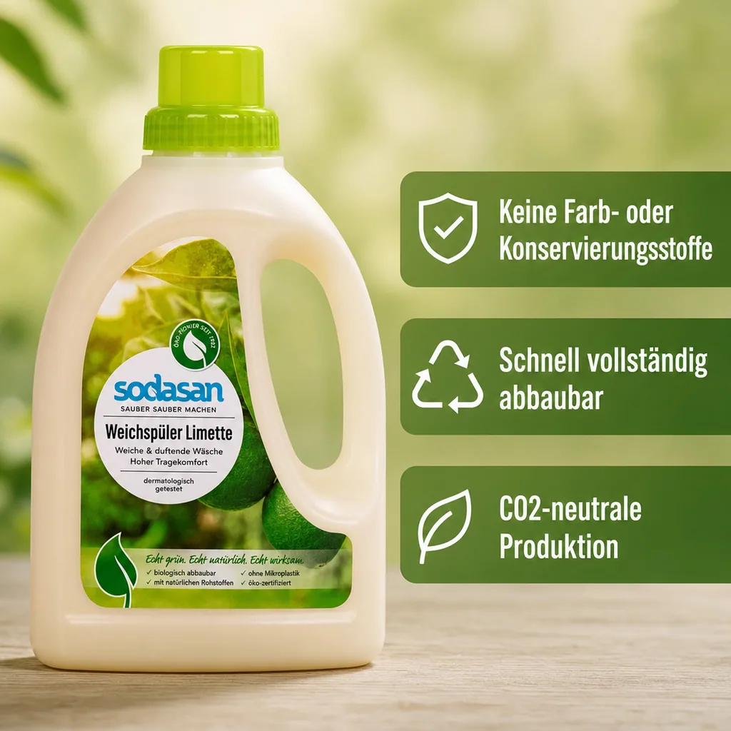 SODASAN Weichspüler Limette 750 ml