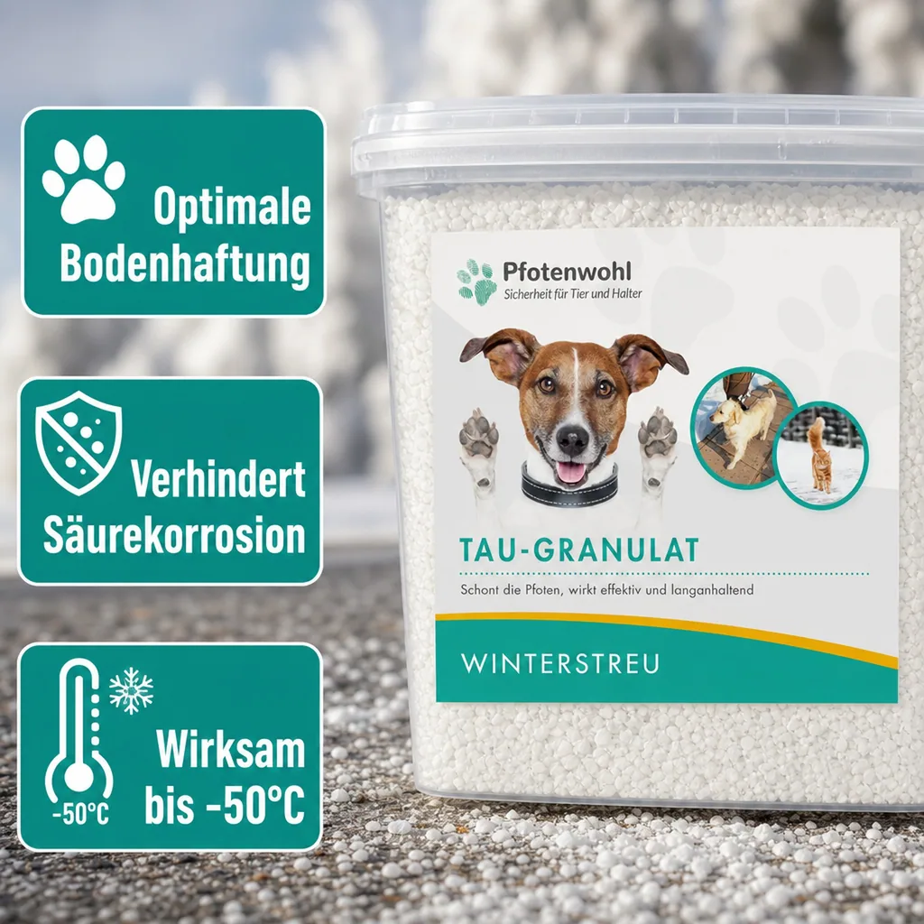 HOTREGA Tau-Granulat Pfotenwohl 5 kg Winterstreu á 96 Stück = 480 Kg 1 Palette