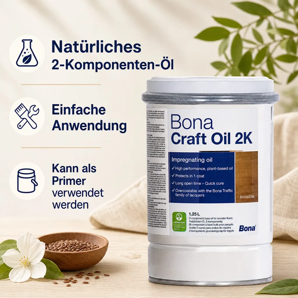 BONA Craft Oil 2K Invisible 1,25 Liter