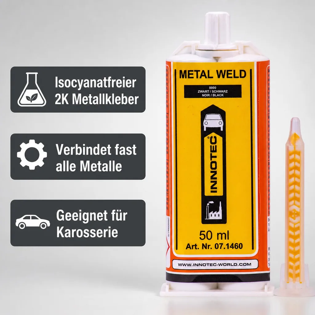 INNOTEC Metal Weld 50 ml 2K Metallkleber schwarz