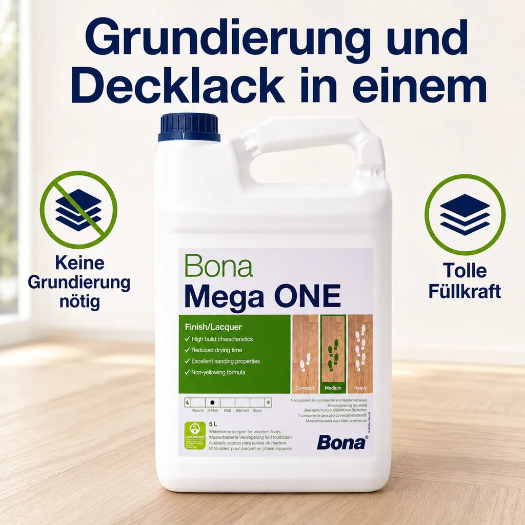 BONA Mega EVO 1K-Wasserlack 5 Liter 