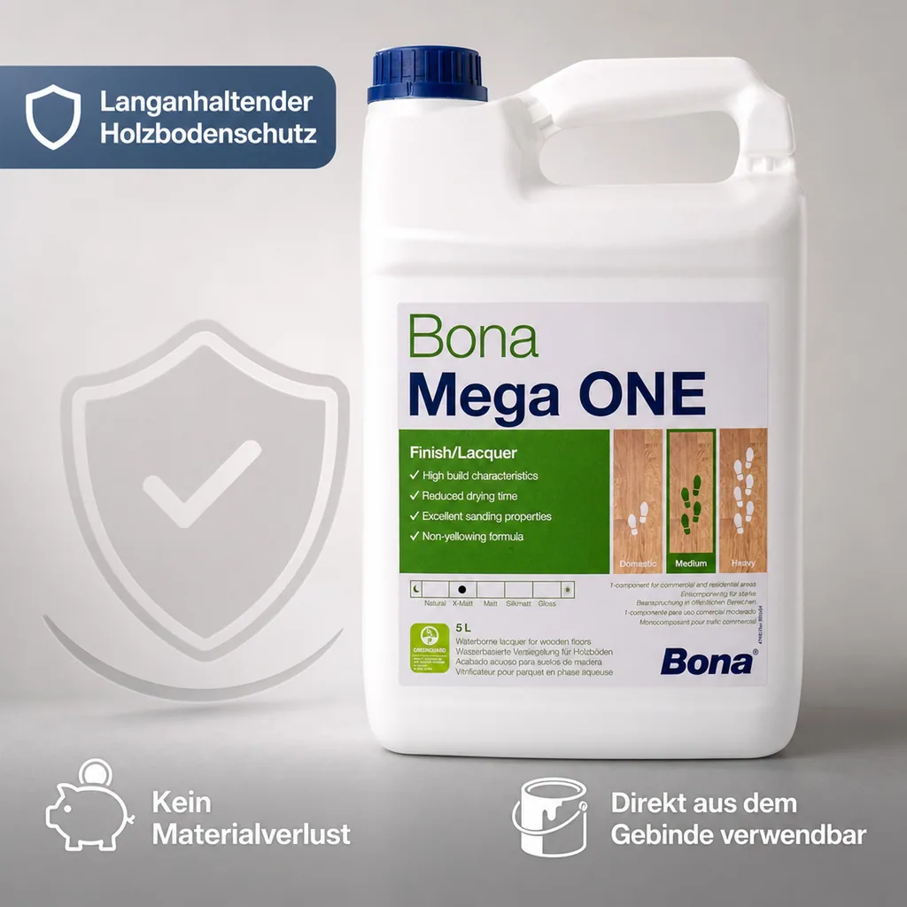 BONA Mega EVO 1K-Wasserlack 5 Liter 