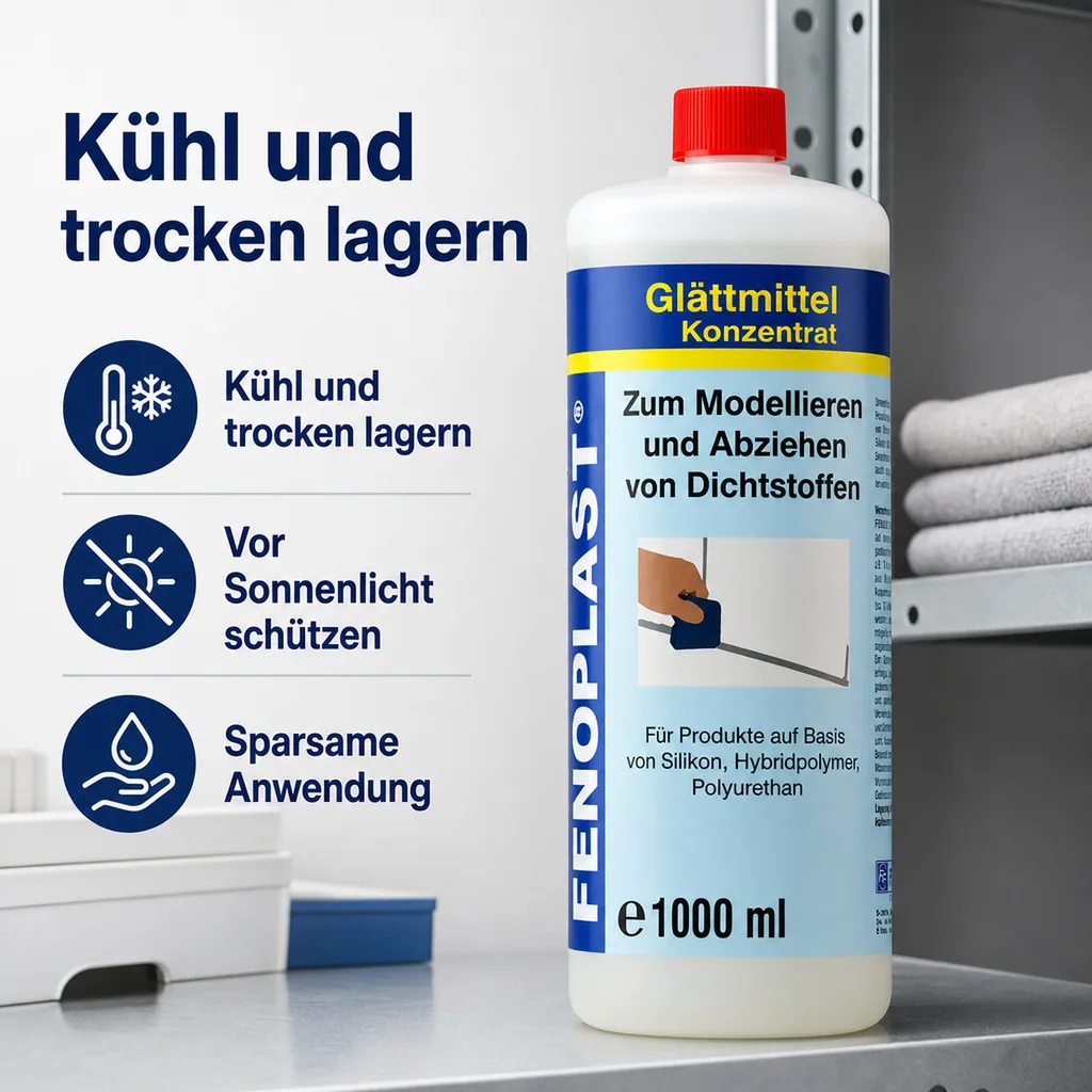 FENOPLAST Fenosol Glättmittel 1000 ml Konzentrat zum Modellieren von Dichtstoffen