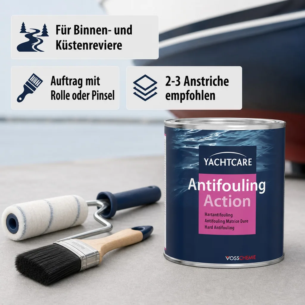 YACHTCARE Antifouling Action Hard AF 750 ml rot