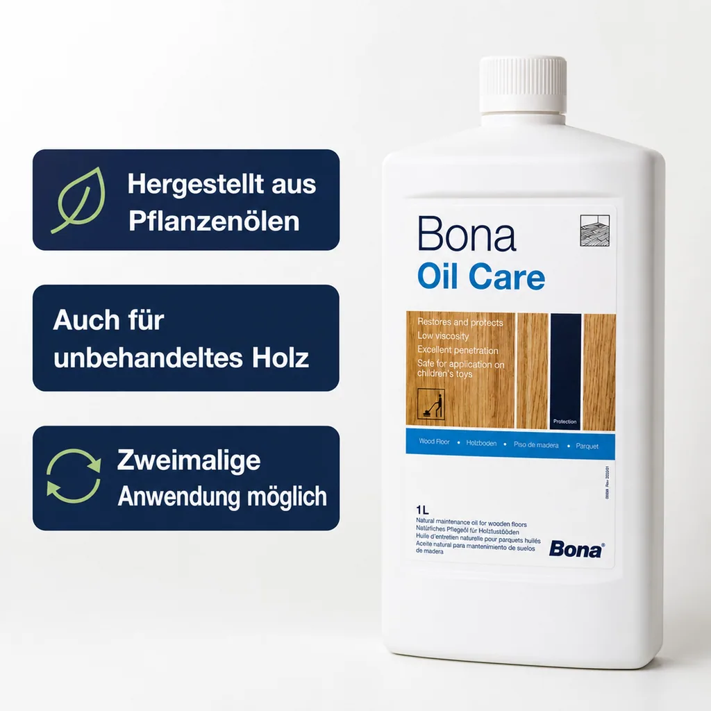 BONA Oil Care W 1 Liter Neutral Pflege für geölte Böden
