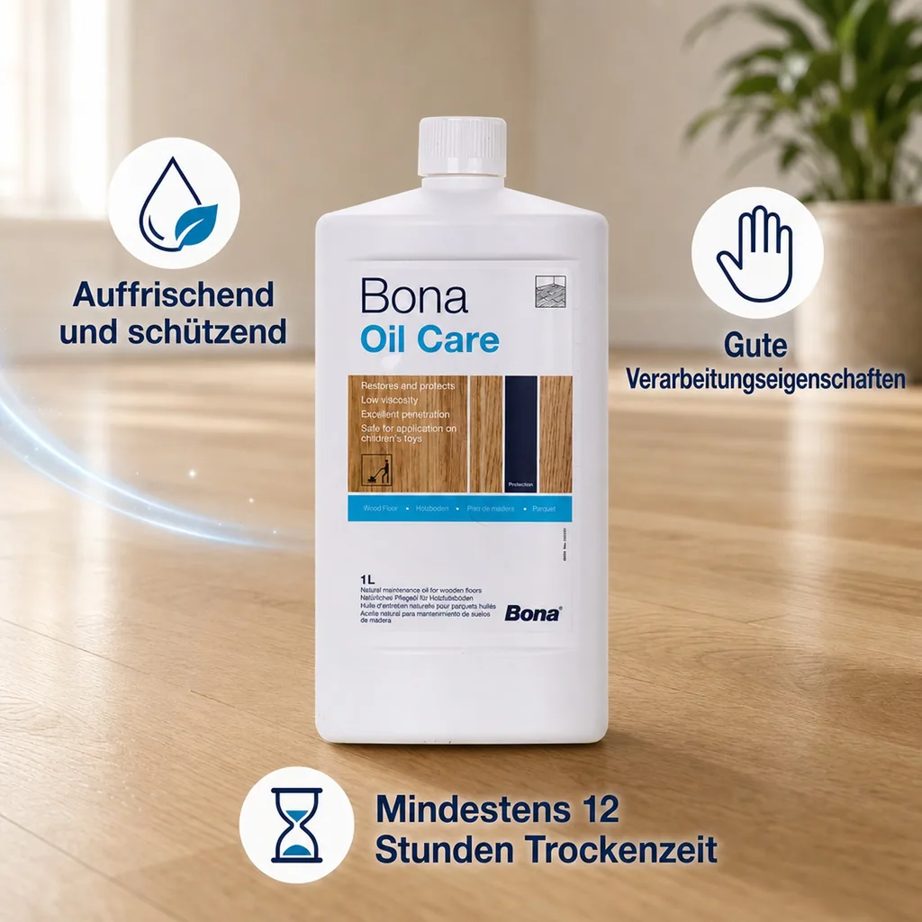 BONA Oil Care W 1 Liter Neutral Pflege für geölte Böden