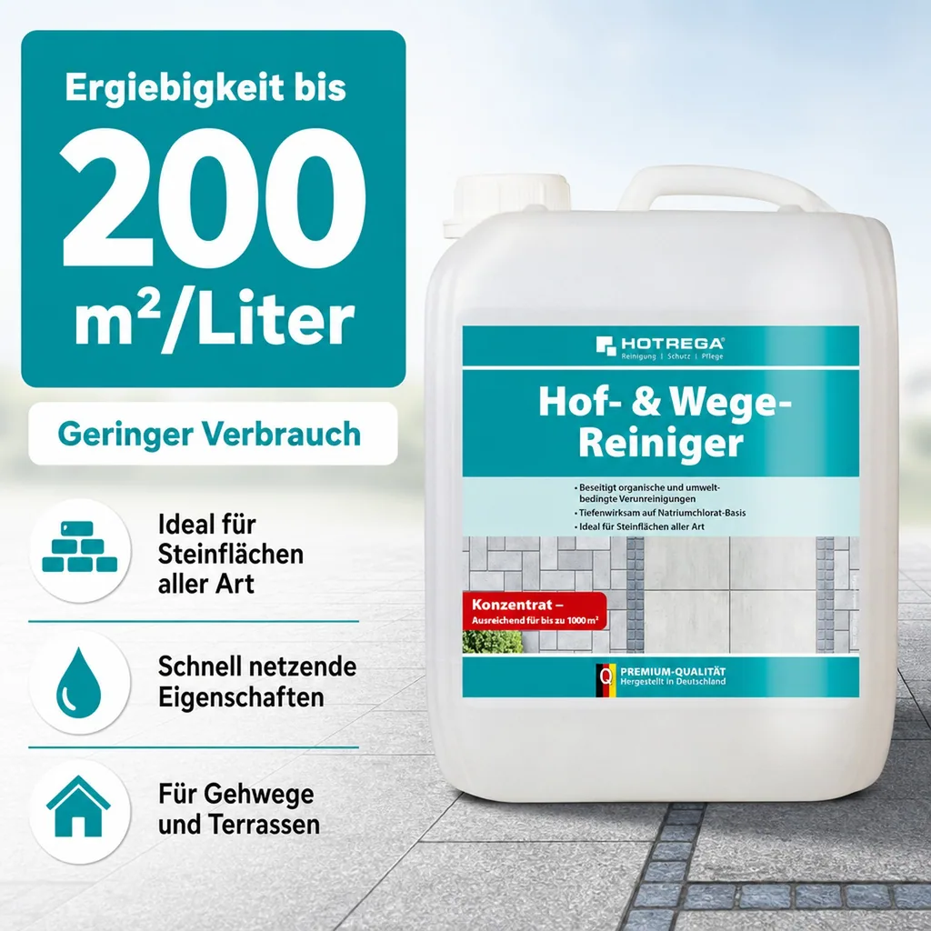 HOTREGA Hof- & Wege Reiniger 5 Liter Konzentrat
