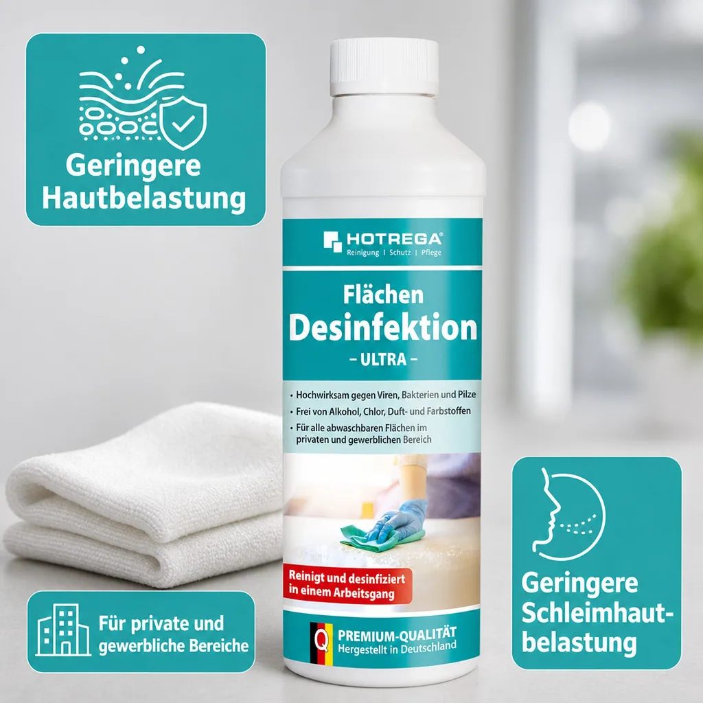 HOTREGA Flächendesinfektion Ultra 500 ml mit Spritzeinsatz