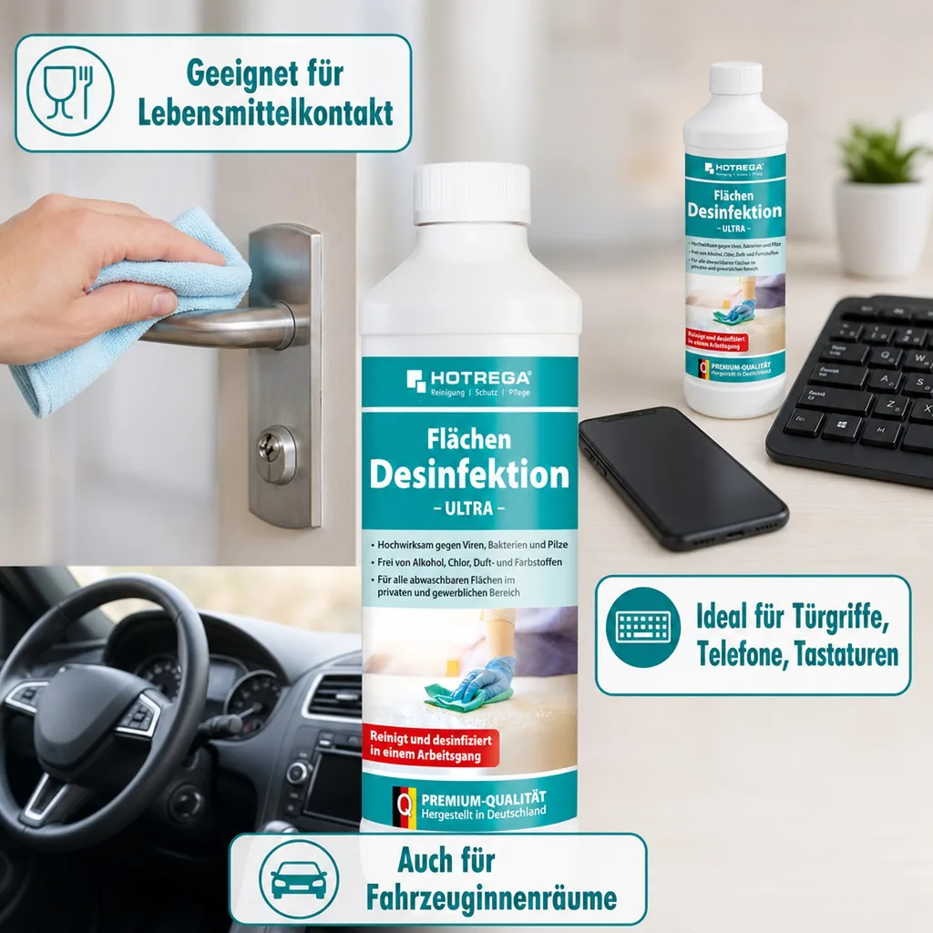 HOTREGA Flächendesinfektion Ultra 500 ml mit Spritzeinsatz