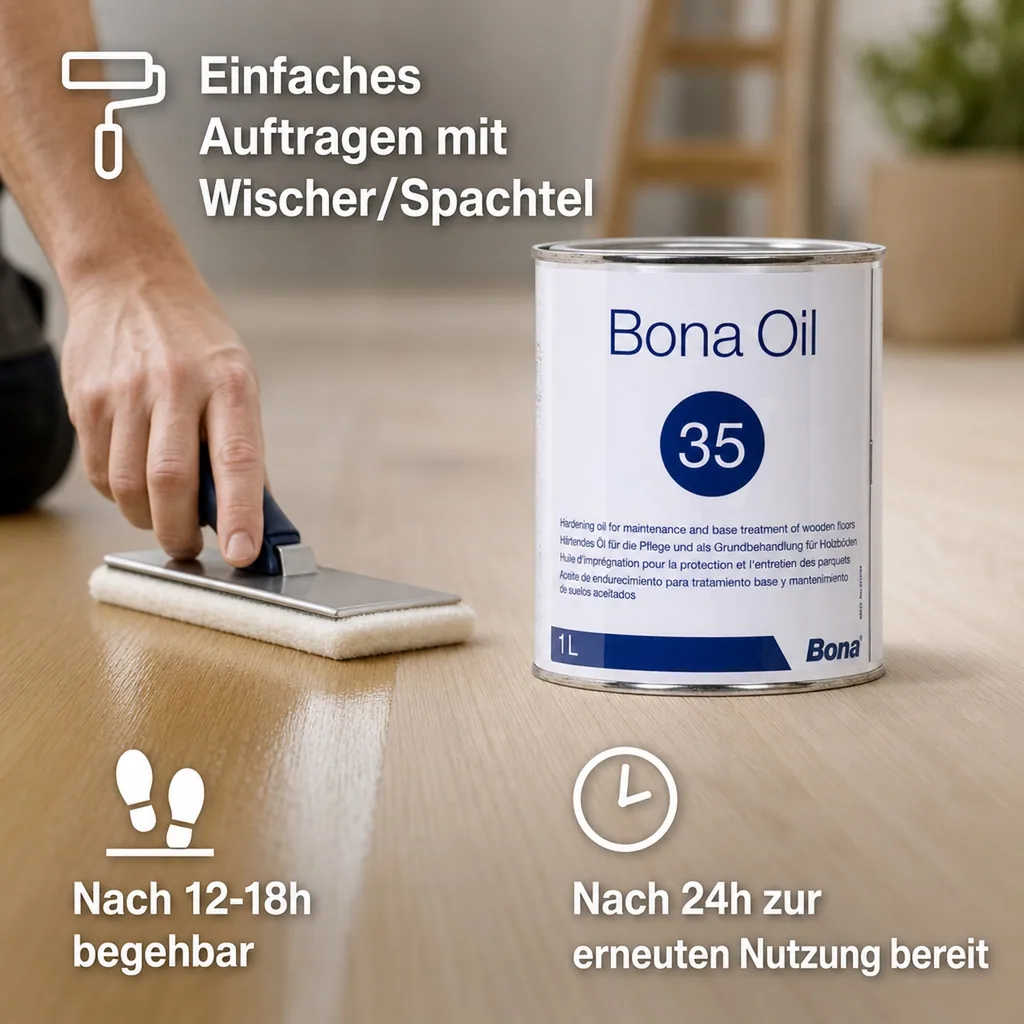 BONA Oil 35 neutral 1 Liter Parkettöl vormals BONA CarlsOil 25
