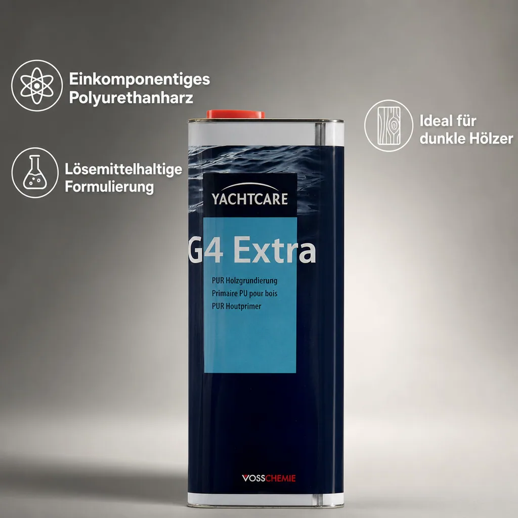 YACHTCARE G4 Extra 1K Polyurethanharz 5 Liter Holzgrundierung