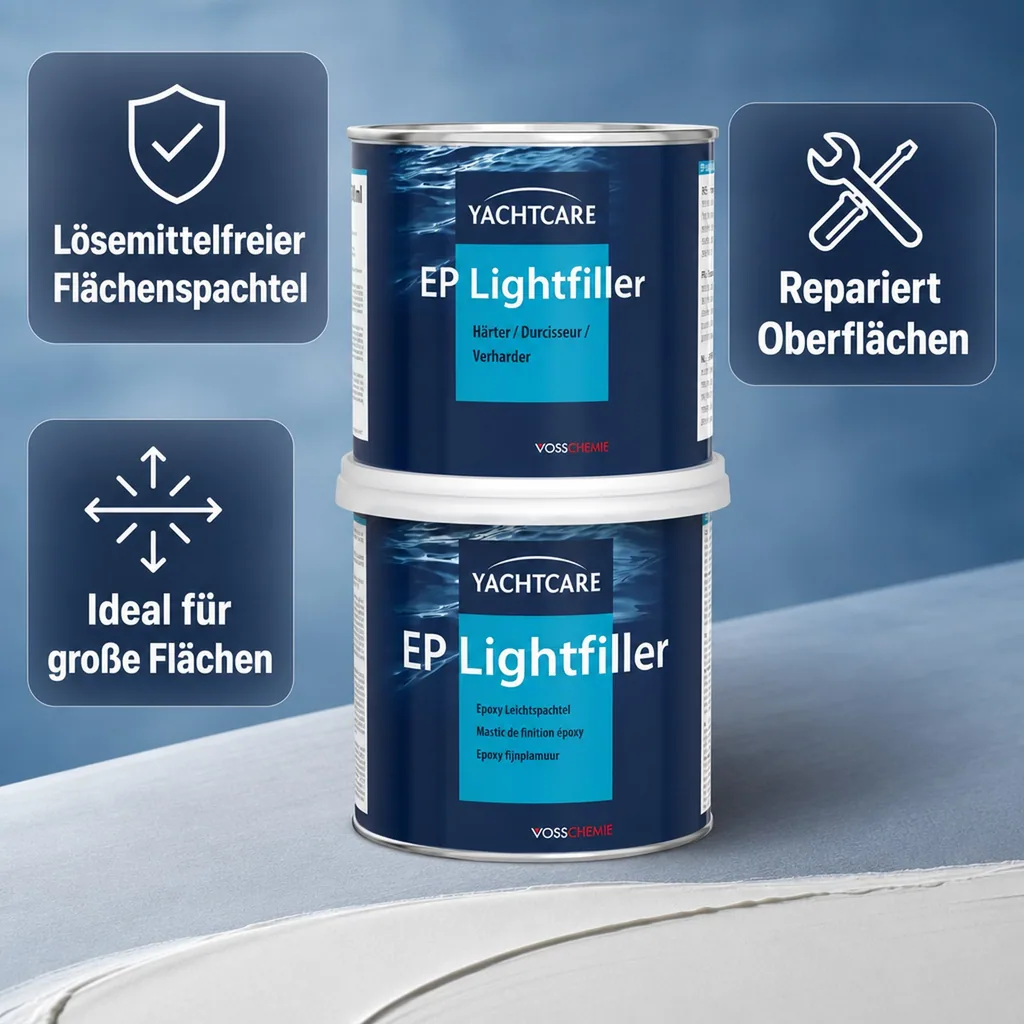 YACHTCARE EP Lightfiller 1 Liter Flächenspachtel