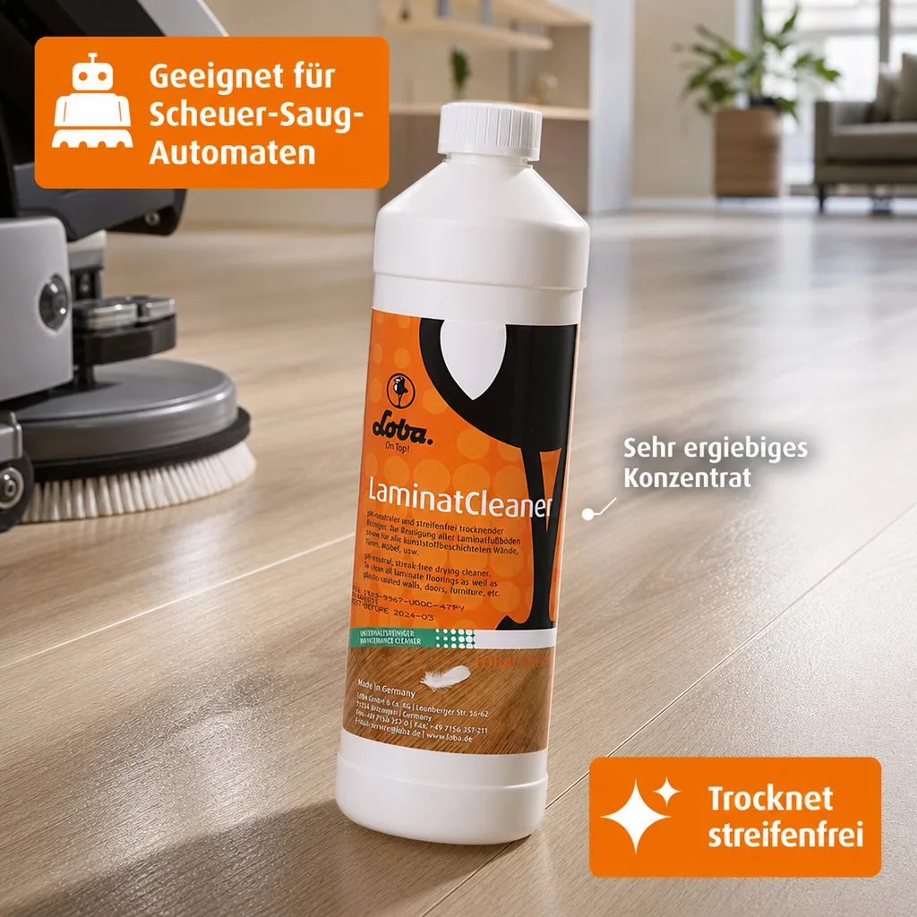 LOBA Laminat Cleaner 1 Liter Wischpflege Konzentrat