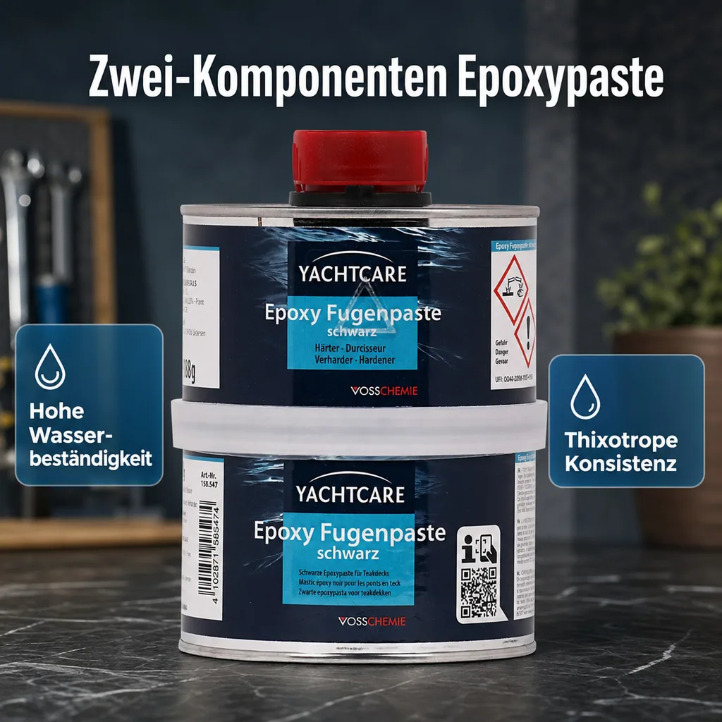 YACHTCARE EP Fugenpaste schwarz A+B 500