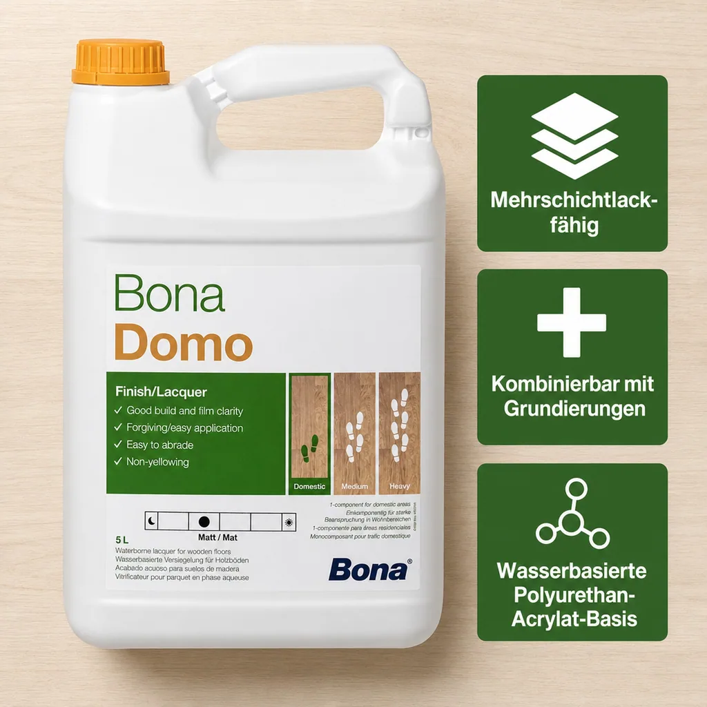 BONA Domo 5 Liter matt 1K Wasserlack
