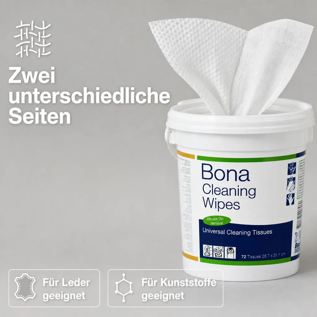 BONA Cleaning Wipes Reinigungstücher Inhalt 72 Tücher