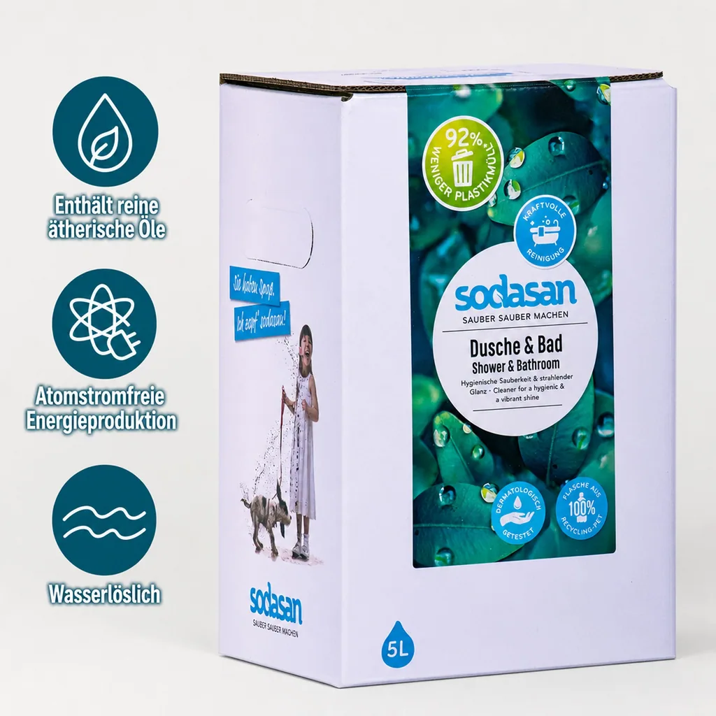SODASAN Dusche & Bad Reiniger 5 Liter Bag in Box