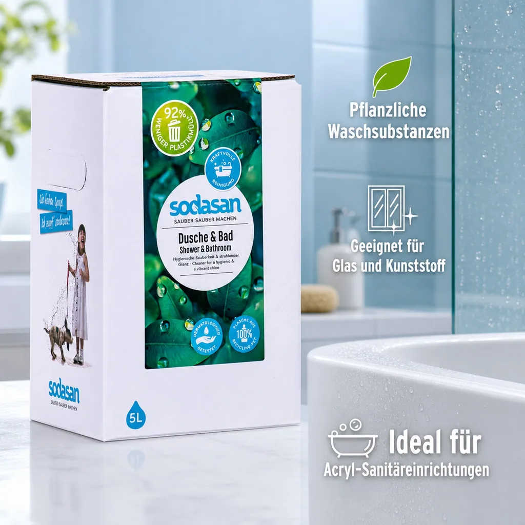 SODASAN Dusche & Bad Reiniger 5 Liter Bag in Box