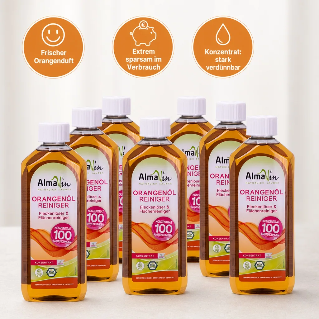 ALMAWIN Orangenölreiniger 500 ml x 6 Flaschen Konzentrat