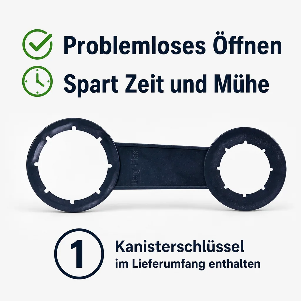 SONETT Kanisterschlüssel für 5/10 und 20 Liter Kanister - 1 Stück