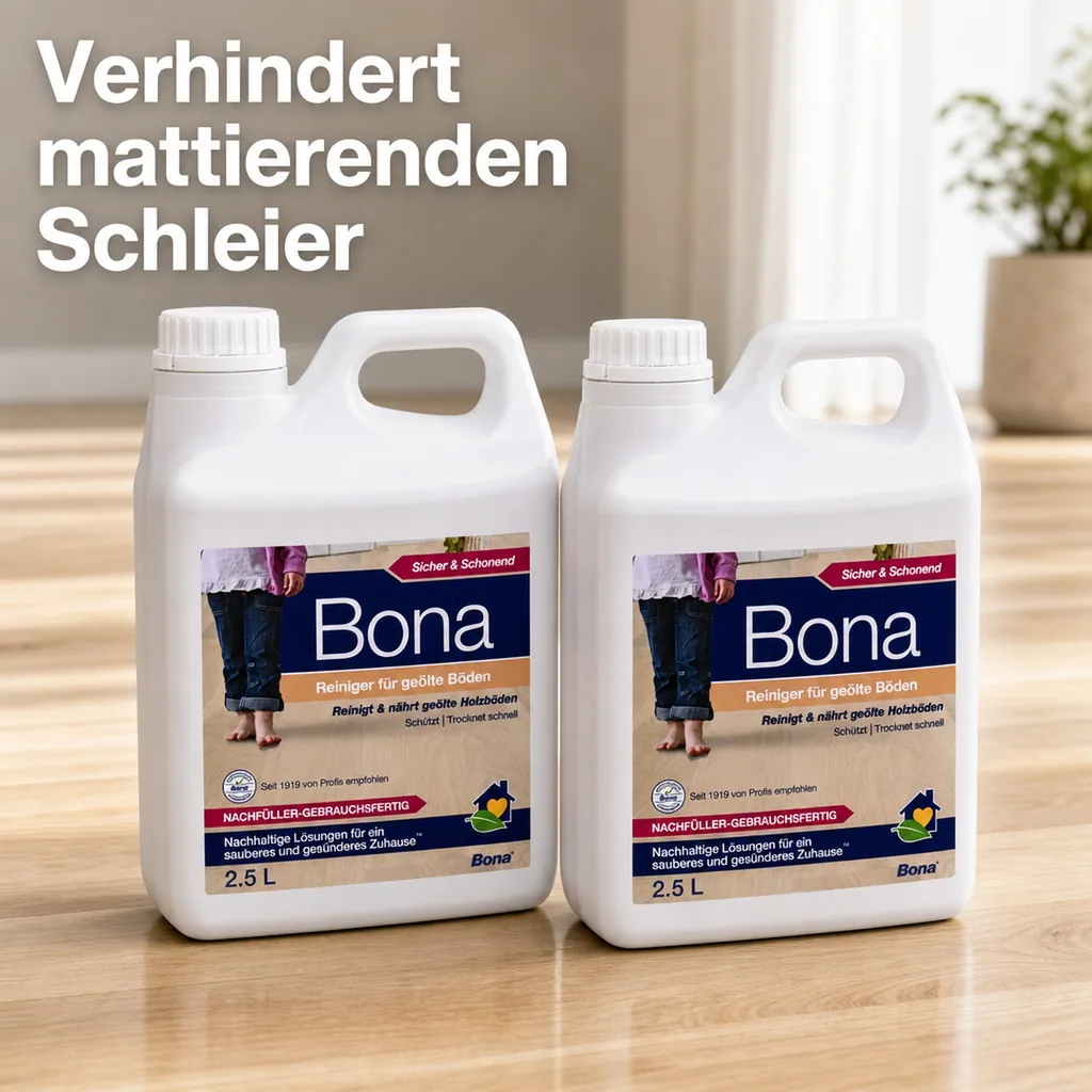 BONA Reiniger 2,5 Liter x 2 für geölte Böden NF-Kanister f. Spray Mopp