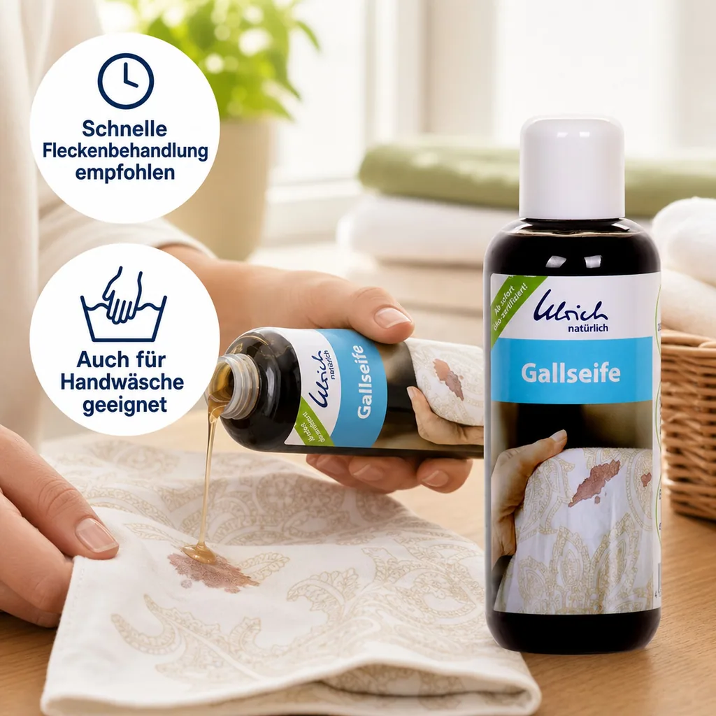 ULRICH natürlich Gallseife 250 ml flüssig palmölfrei* öko-zertifiziert