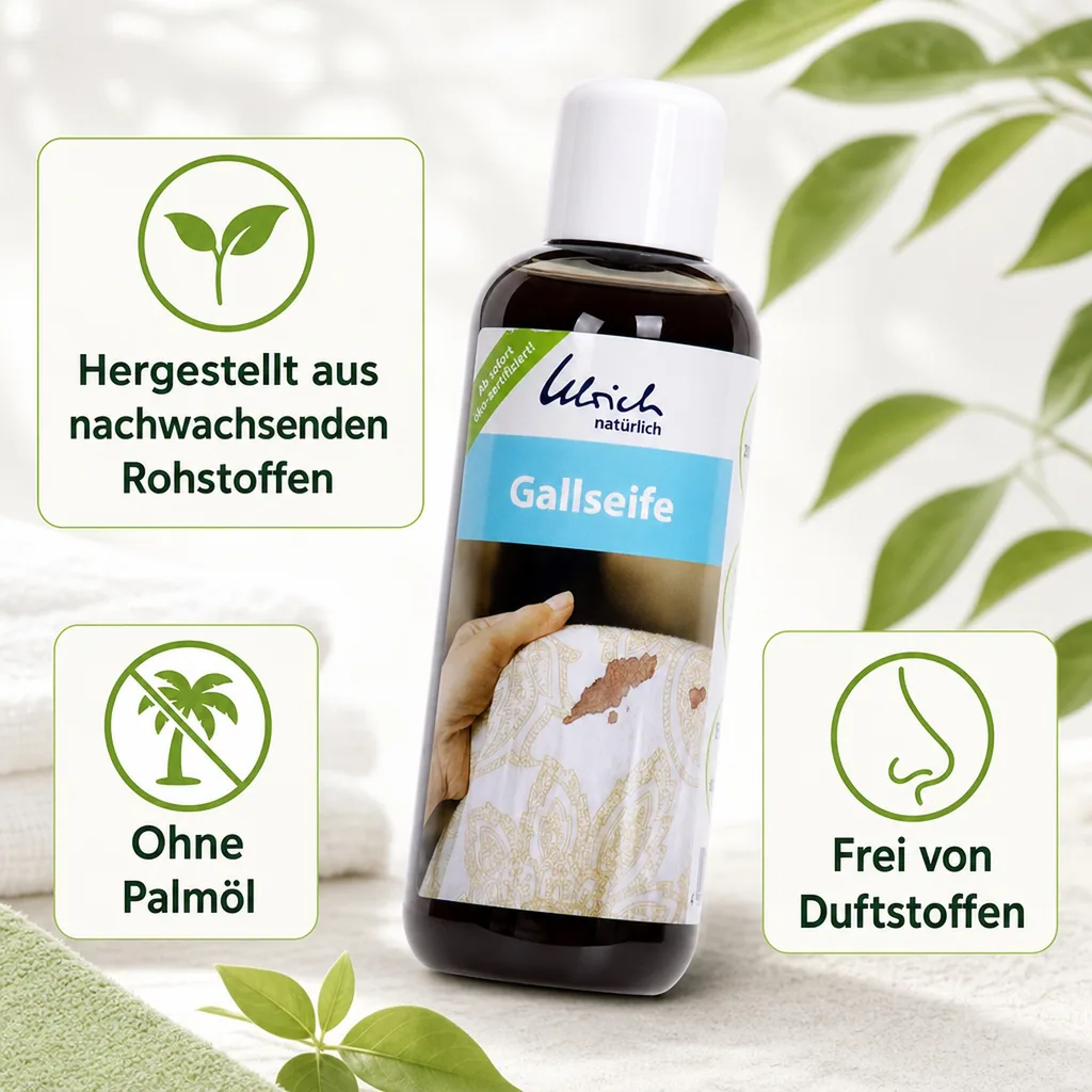ULRICH natürlich Gallseife 250 ml flüssig palmölfrei* öko-zertifiziert