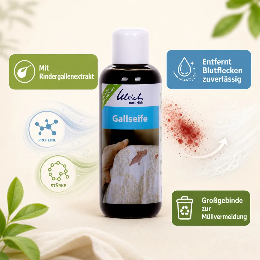 ULRICH natürlich Gallseife 250 ml flüssig palmölfrei* öko-zertifiziert