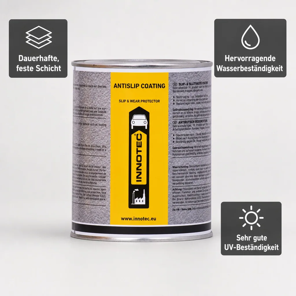 INNOTEC Anti Slip Coating grau 1 Liter Dose 02.1434