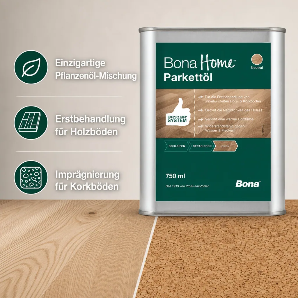 BONA Home Parkettöl 750 ml neutral