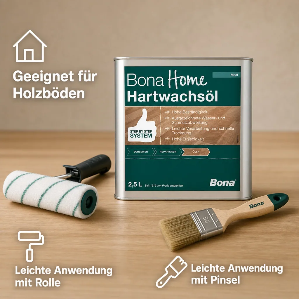 BONA Home Hartwachsöl 2,5 Liter matt