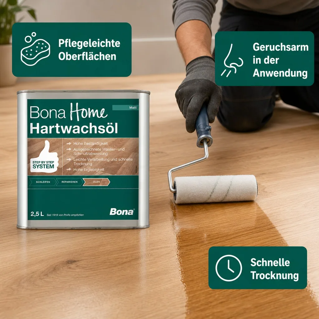 BONA Home Hartwachsöl 2,5 Liter matt