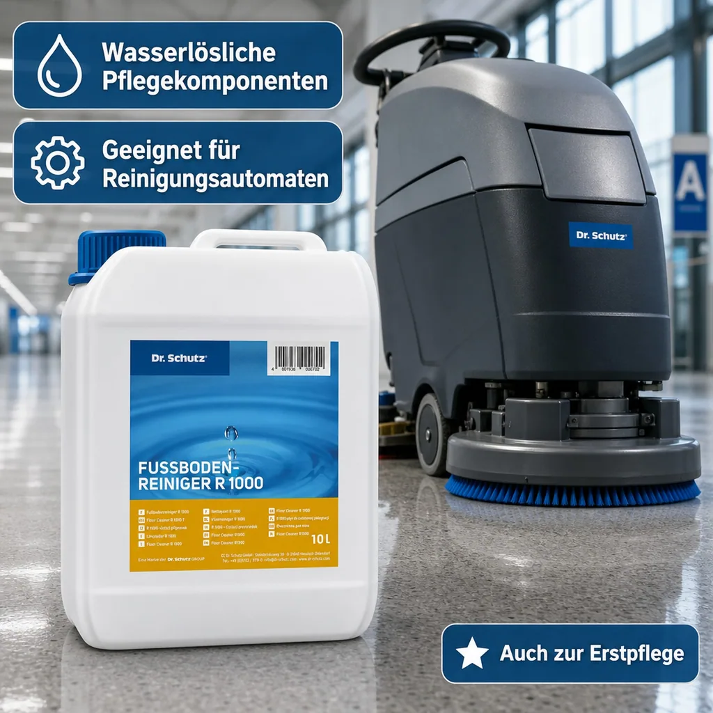 DR. SCHUTZ Fußbodenreiniger R 1000 10 Liter Wischpflege für 10000 m² A