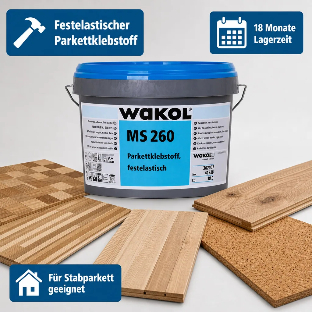 WAKOL MS 260 Parkettklebstoff festelastisch 18kg